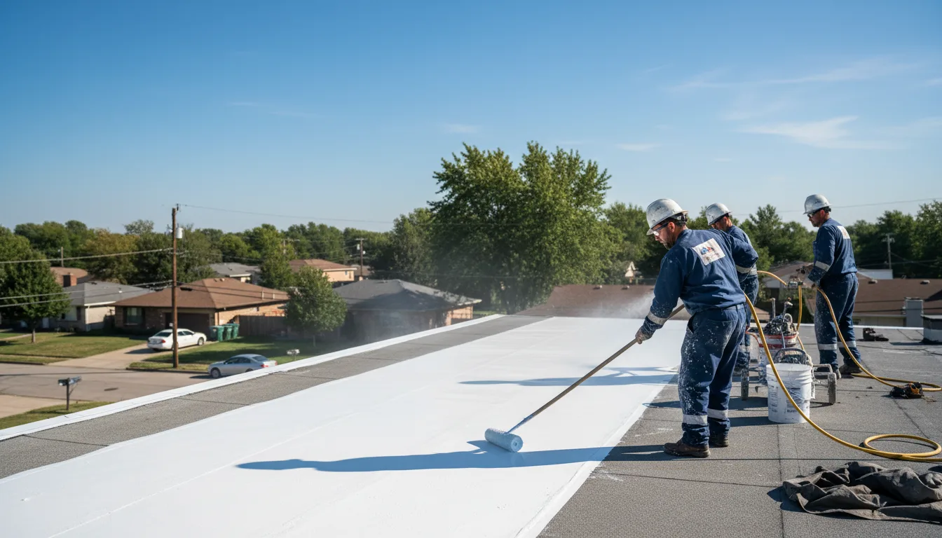 Commercial roof coating in Spring Church, PA near me